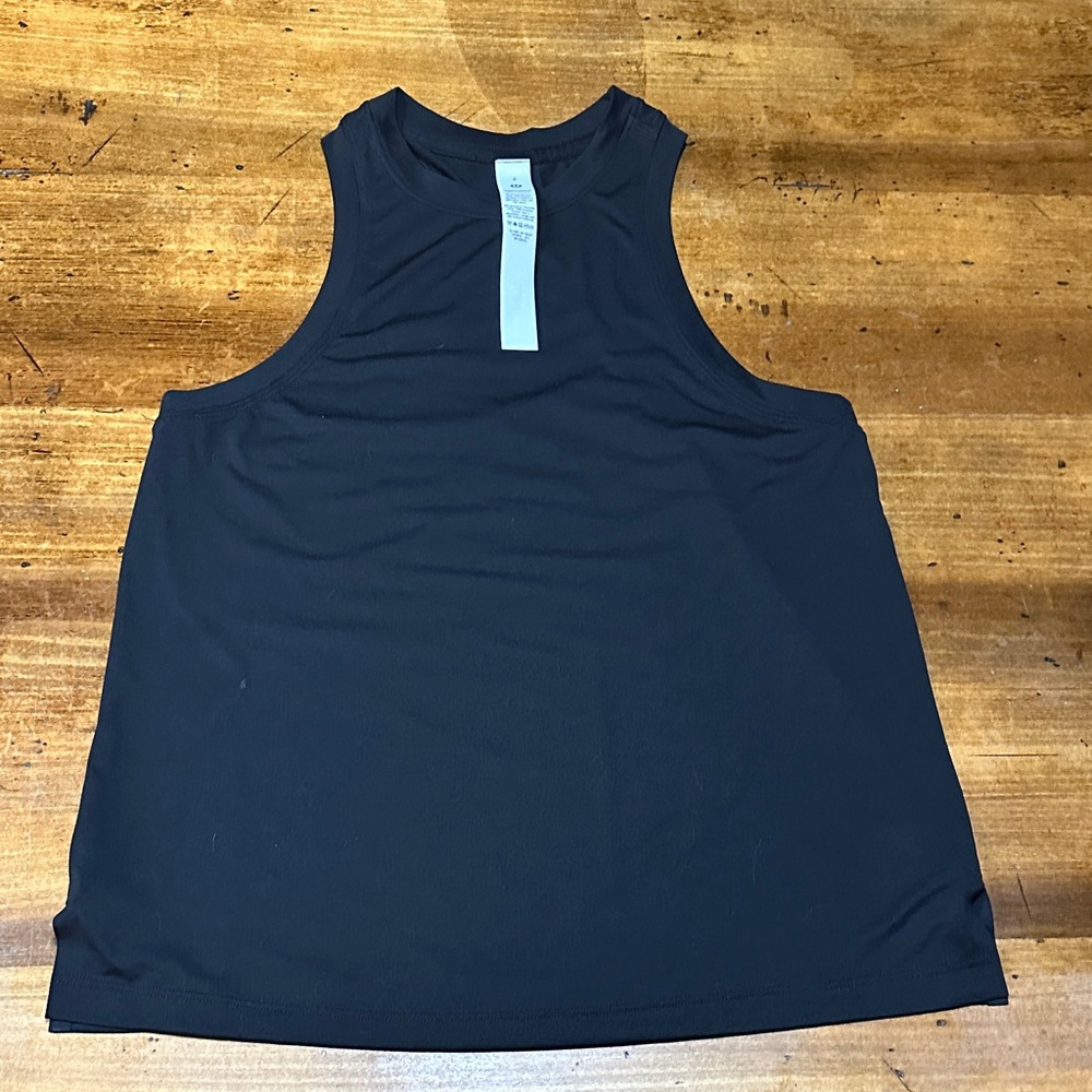 Black Sleeveless Tank Top